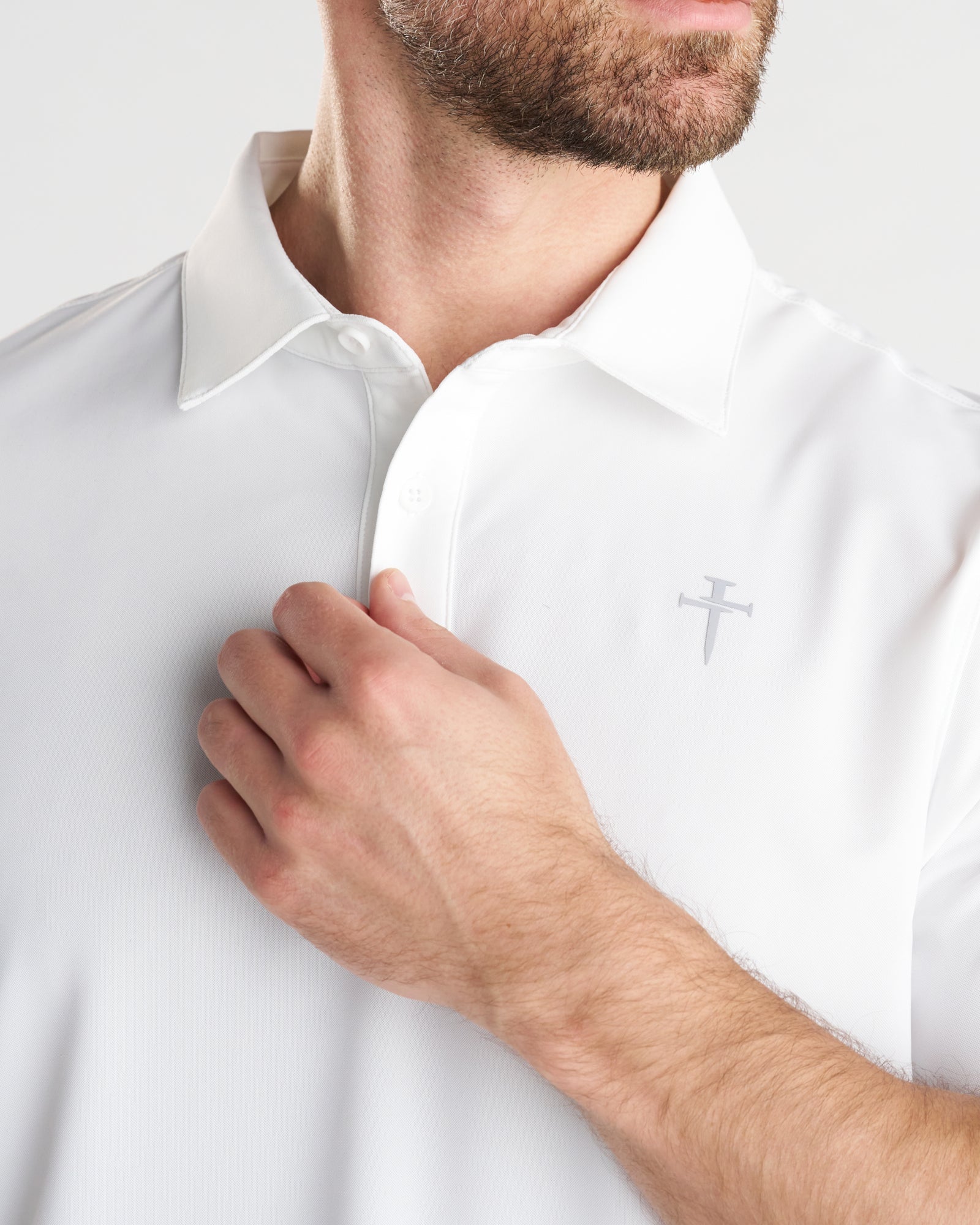 Vented Tech Polo - White