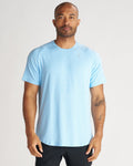 Aion-Lite™ Tee "Cross" - Sky Blue Marl