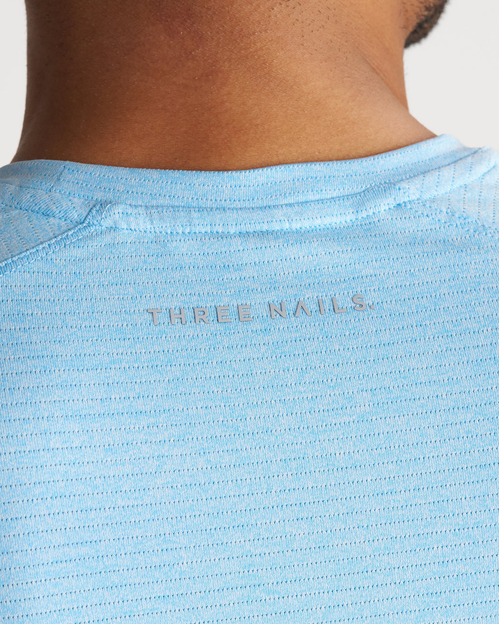 Aion-Lite™ Tee "Cross" - Sky Blue Marl