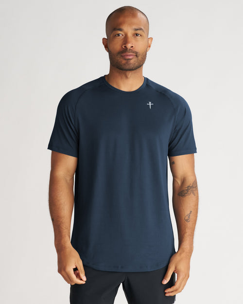 Aion-Lite™ Tee "Cross" - Midnight Navy