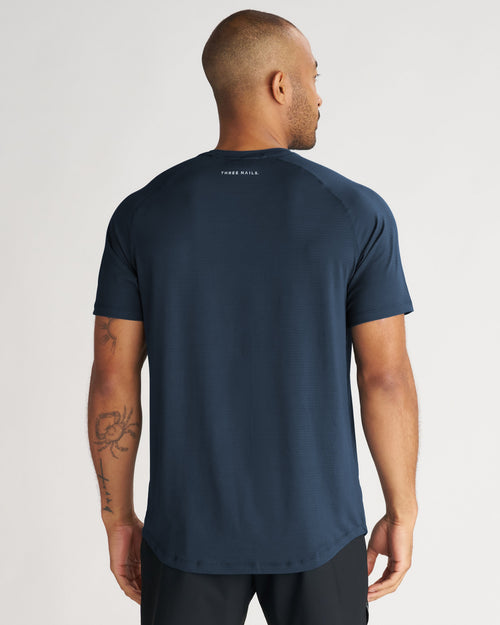 Aion-Lite™ Tee "Cross" - Midnight Navy