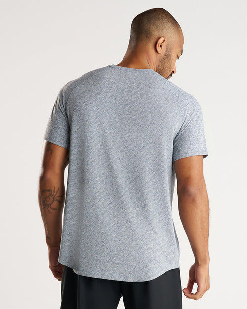 Aion-Lite™ Tee "Cross" - Midnight Navy Marl