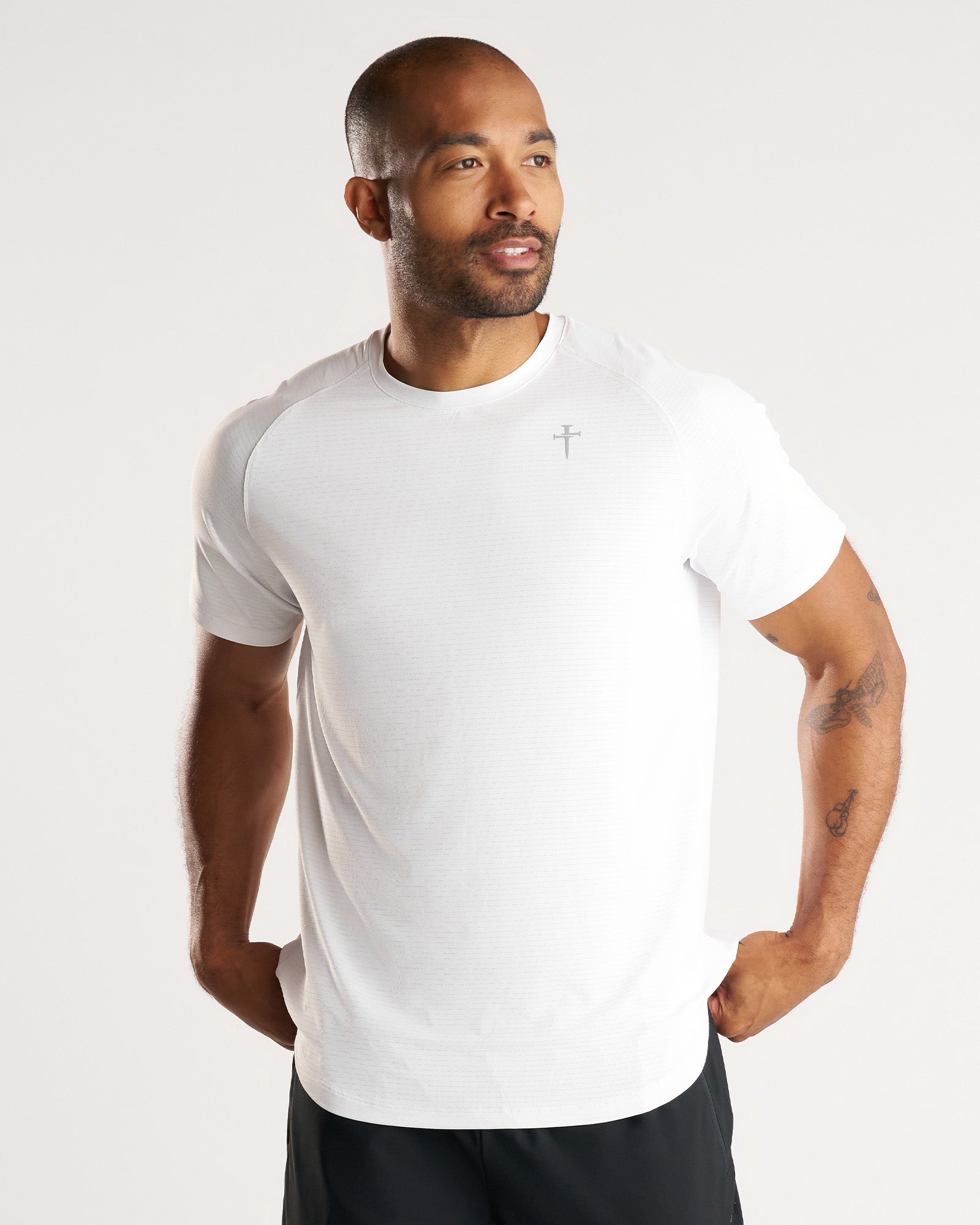 Aion-Lite™ Tee "Cross" - White