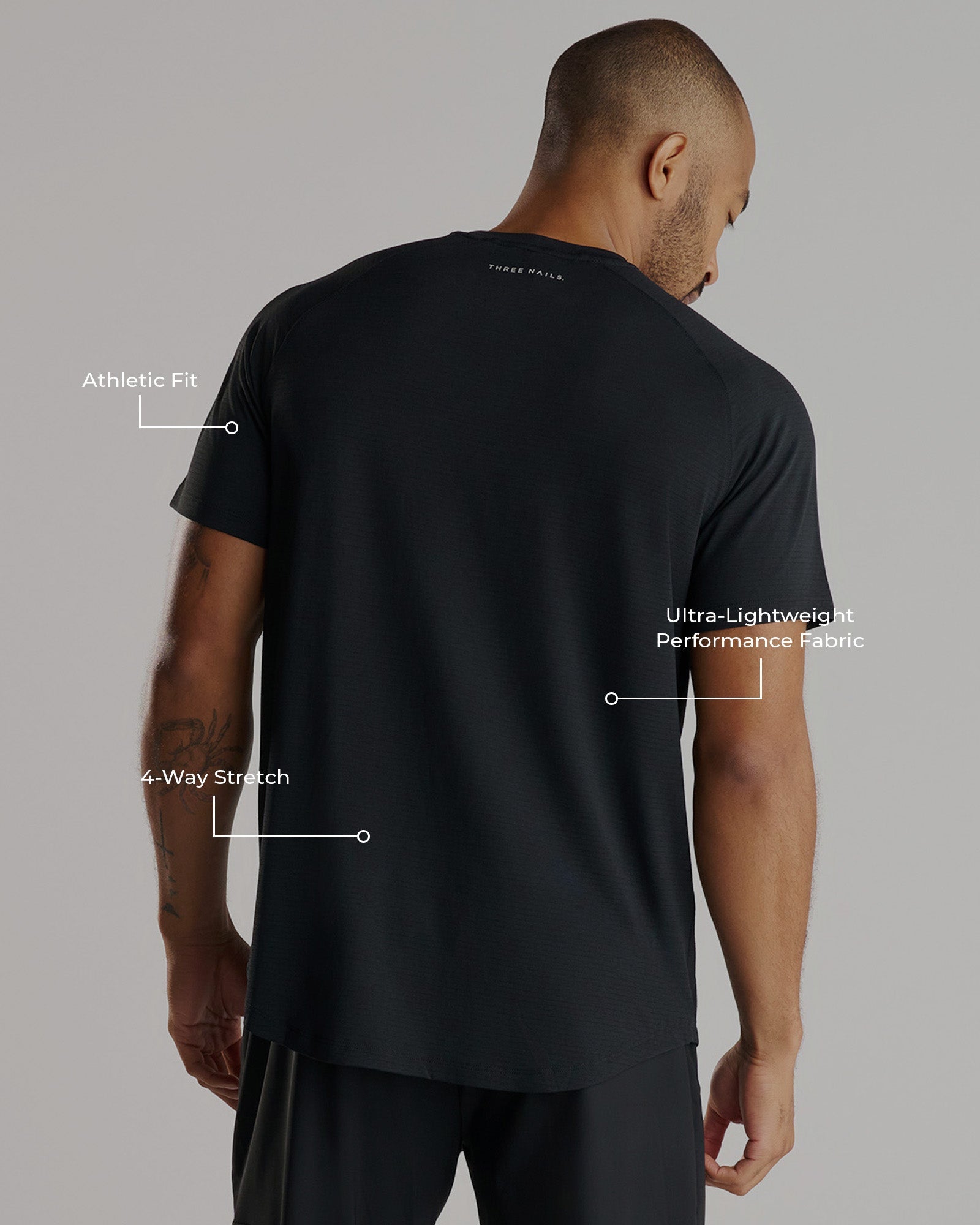 Aion-Lite™ Tee "Cross" - Black