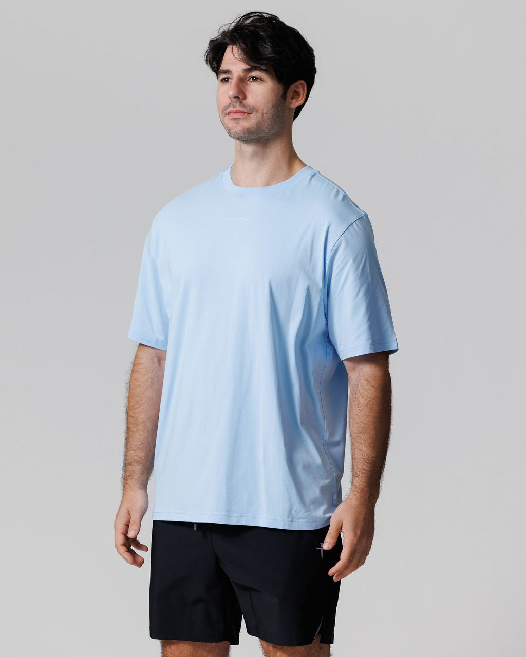 Core Oversized Tee - Sky Blue