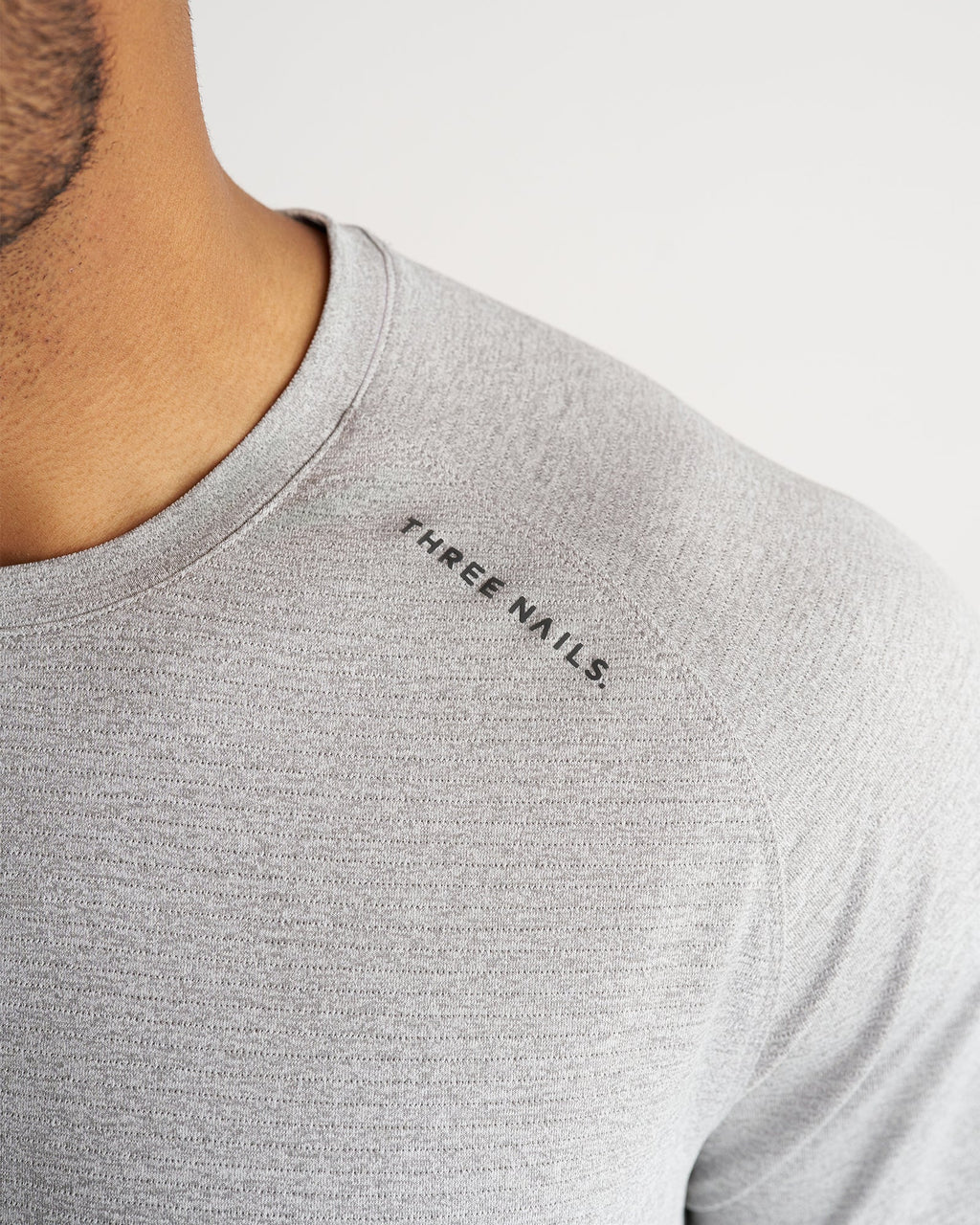 Aion-Lite™ Tee "Three Nails" - Grey Marl