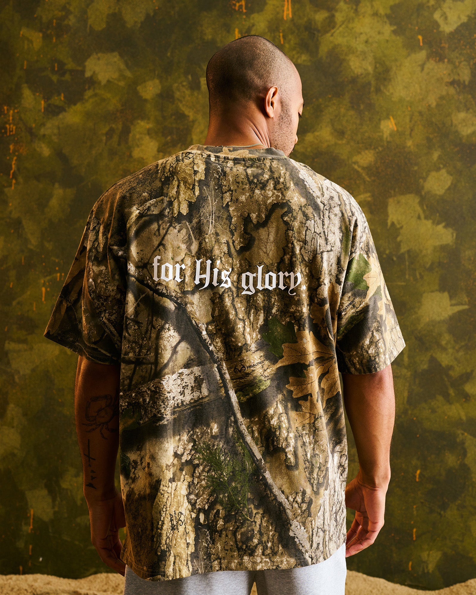 Heavyweight Cotton Oversized Tee “FHG” - Realtree Camo